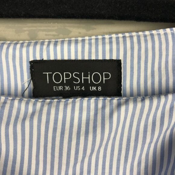 Topshop stripe cold shoulder blouse - Picture 4 of 5